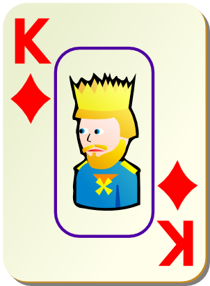 Download free game card tile king icon